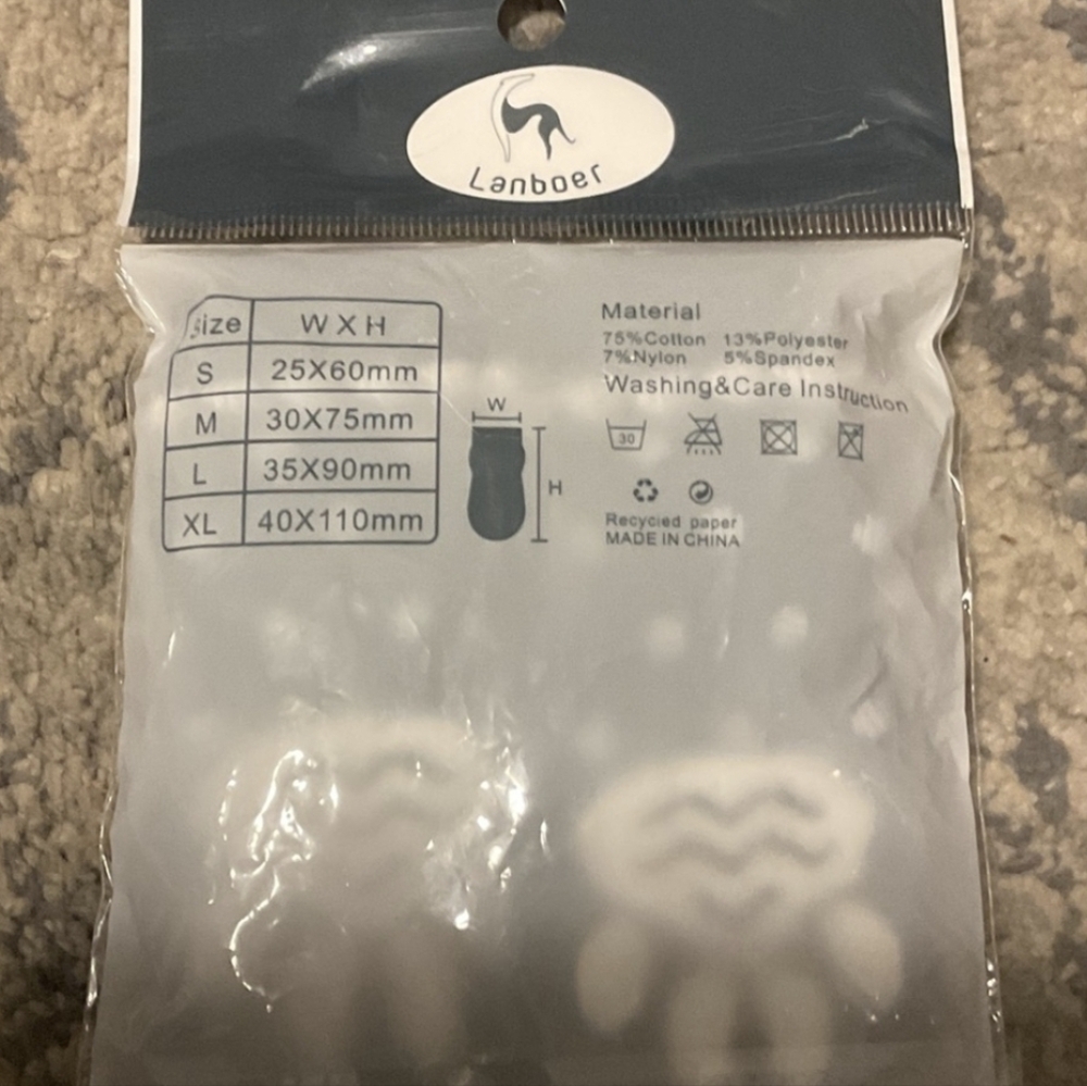 Black and White Pet Socks XL - Picture 3 of 3